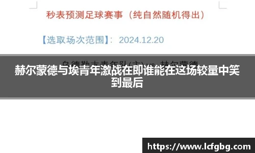 赫尔蒙德与埃青年激战在即谁能在这场较量中笑到最后