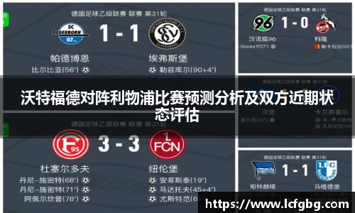 沃特福德对阵利物浦比赛预测分析及双方近期状态评估